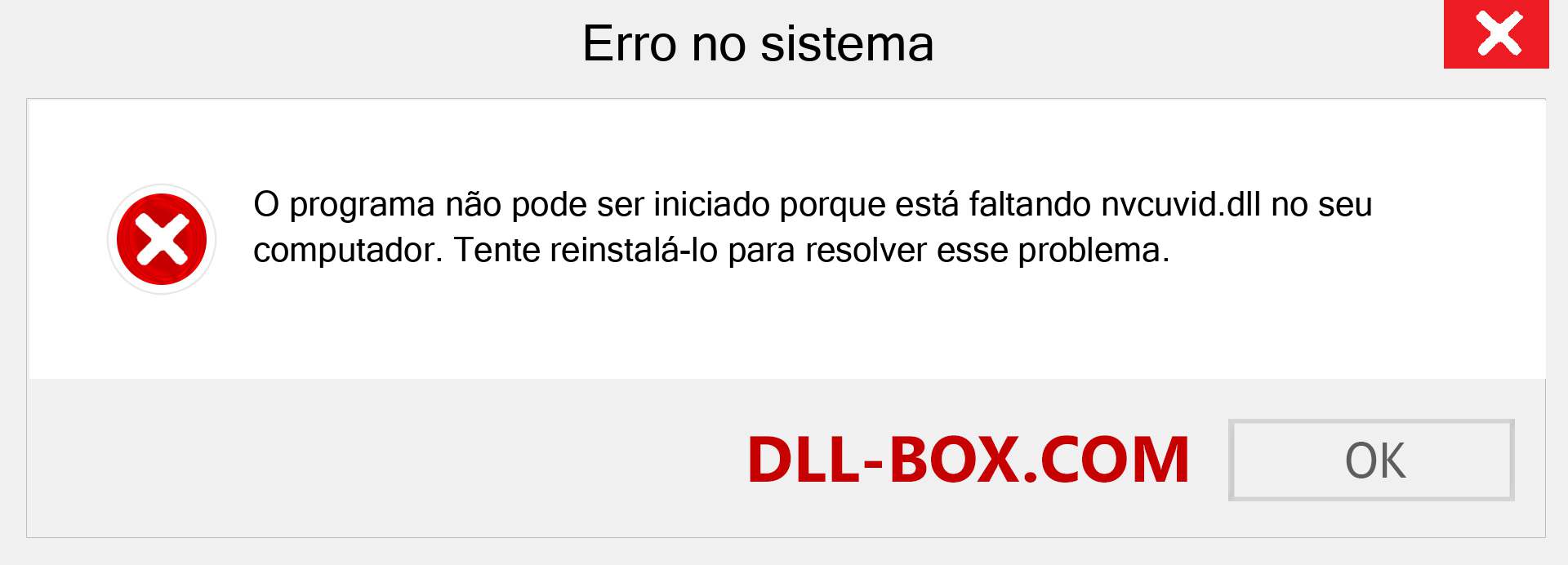 Arquivo nvcuvid.dll ausente ?. Download para Windows 7, 8, 10 - Correção de erro ausente nvcuvid dll no Windows, fotos, imagens